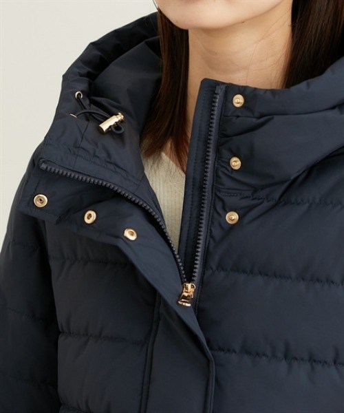 nissen（ニッセン）の「キルトＭＩＸファイバーダウンコート（ダウンジャケット/コート・レディース・ネイビー/チャコール/ブラック・M/L/LL）」の22枚目の写真