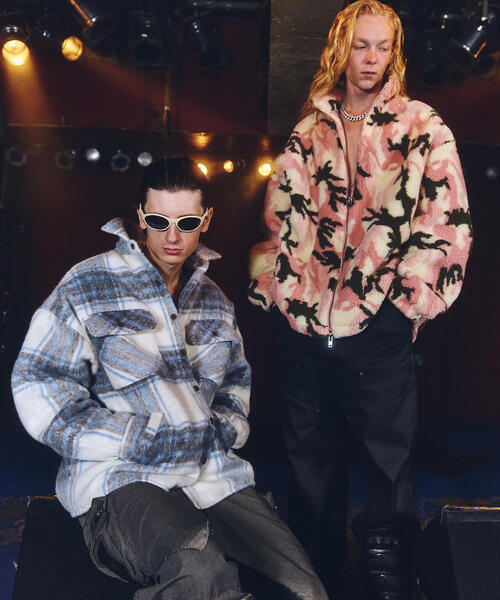 FR(13)NDS（フレンズ）の「FR(13)NDS/フレンズ/Shaggy Check BZ（その他アウター・メンズ・ピンク/ブルー・F）」の11枚目の写真