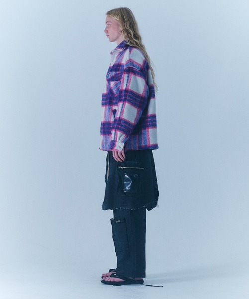 FR(13)NDS（フレンズ）の「FR(13)NDS/フレンズ/Shaggy Check BZ（その他アウター・メンズ・ピンク/ブルー・F）」の5枚目の写真