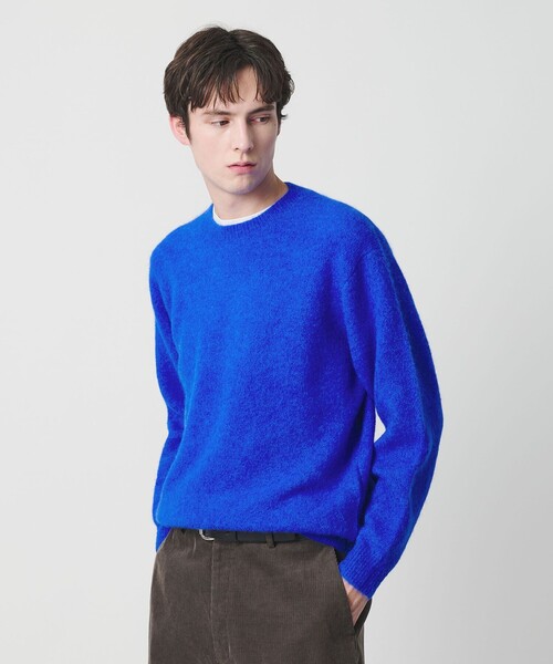 BEAUTY&YOUTH UNITED ARROWS（ビューティーアンドユースユナイテッドアローズ）の「エアシャギー アルパカ クルーネック ニット（ニット/セーター・メンズ・ナチュラル/ロイヤルブルー/ネイビー・L/M/S/XL）」の3枚目の写真