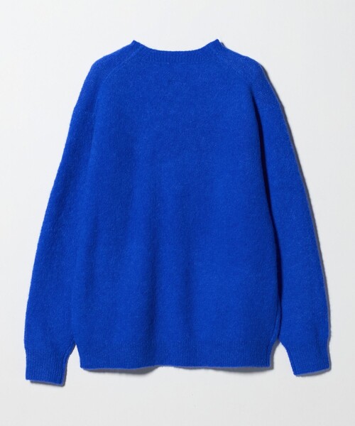 BEAUTY&YOUTH UNITED ARROWS（ビューティーアンドユースユナイテッドアローズ）の「エアシャギー アルパカ クルーネック ニット（ニット/セーター・メンズ・ナチュラル/ロイヤルブルー/ネイビー・L/M/S/XL）」の4枚目の写真