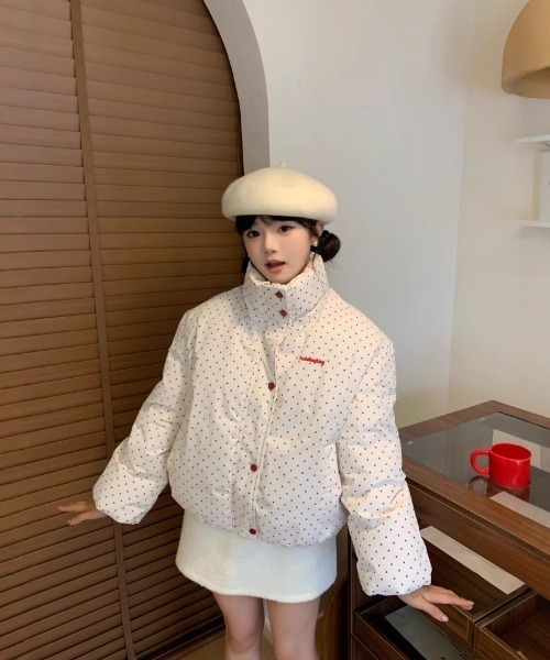 セール】Y2K トッド柄リボン仕様 エコダウンジャケット（ダウン