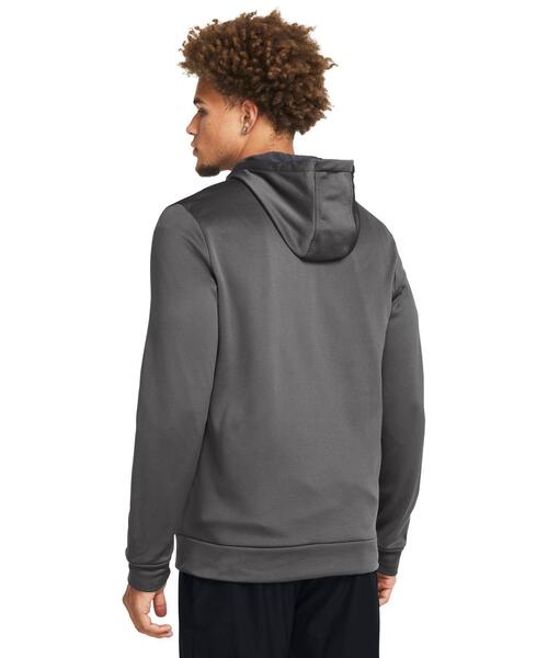 UNDER ARMOUR(アンダーアーマー)の「UAアーマーフリース フルジップ フーディー(トレーニング/メンズ)(スウェット・メンズ・グレー×ホワイト・L/2XL/XL/S/M)」の2枚目の写真