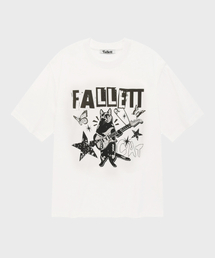 Fallett（ファレット）の「Rock Star Nero Short Sleeve T-shirt White（Tシャツ/カットソー・メンズ）」