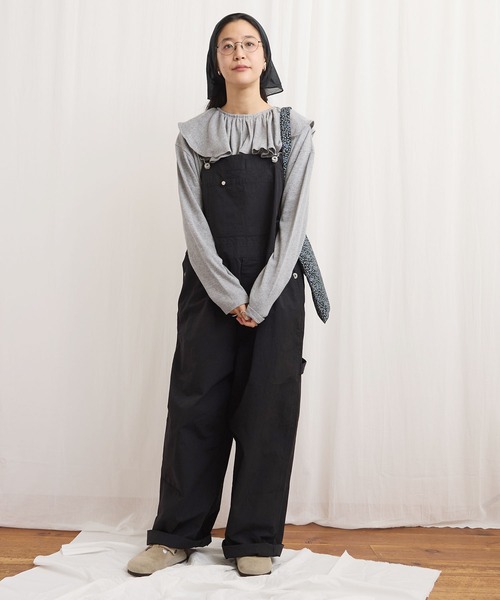 fig London(フィグロンドン)の「Yeti overall(サロペット/オーバーオール・レディース・ブラック/アイボリー/ベージュ・FREE)」の9枚目の写真