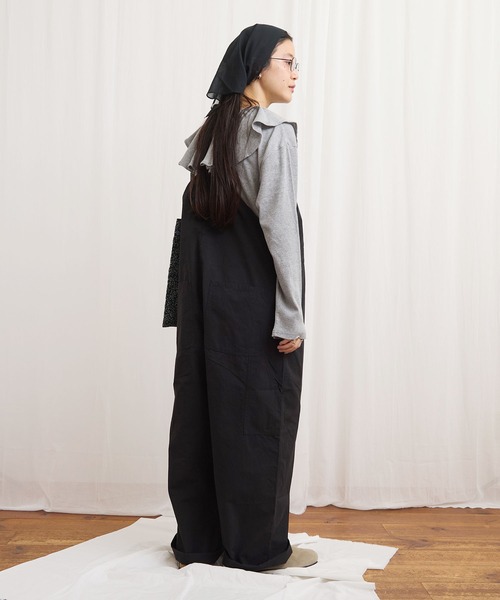 fig London(フィグロンドン)の「Yeti overall(サロペット/オーバーオール・レディース・ブラック/アイボリー/ベージュ・FREE)」の13枚目の写真