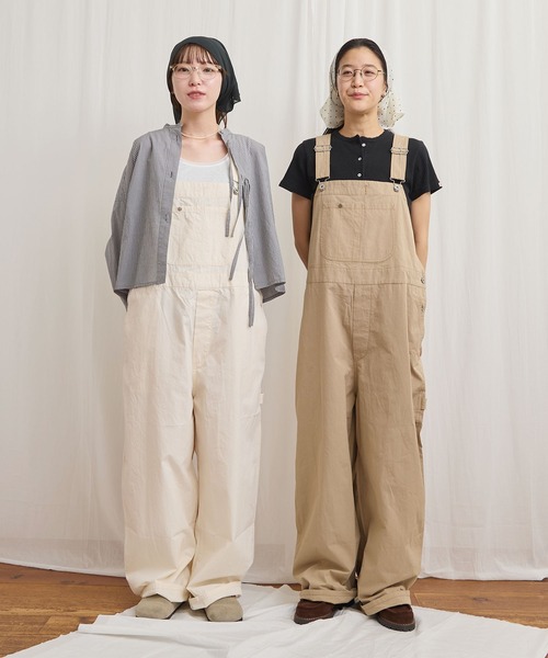 fig London(フィグロンドン)の「Yeti overall(サロペット/オーバーオール・レディース・ブラック/アイボリー/ベージュ・FREE)」の4枚目の写真