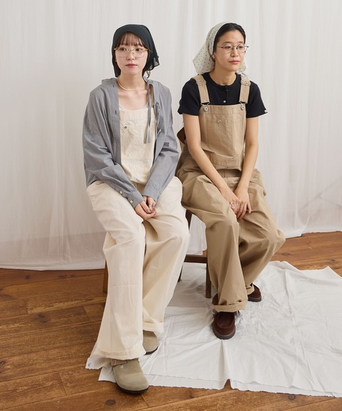 fig London(フィグロンドン)の「Yeti overall(サロペット/オーバーオール・レディース・ブラック/アイボリー/ベージュ・FREE)」の8枚目の写真