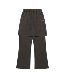 LOGO SWEAT LAYERED PANTS_CHARCOAL(NG2DFUPA91A)