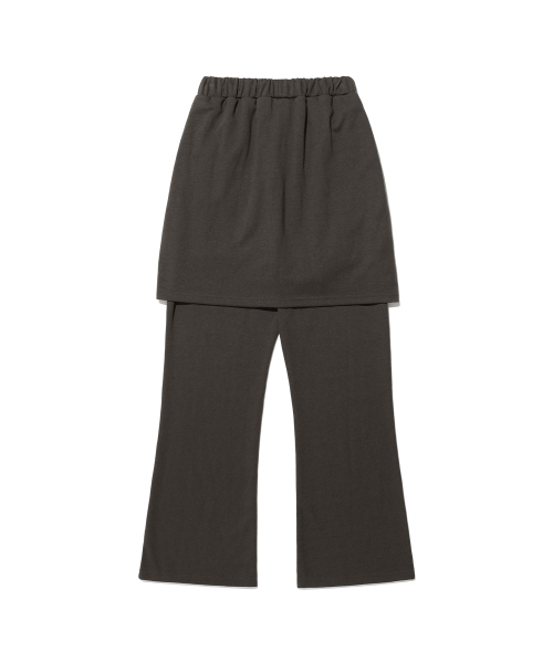 NICE GHOST CLUB(ナイスゴーストクラブ)の「LOGO SWEAT LAYERED PANTS_CHARCOAL(NG2DFUPA91A)(その他パンツ・レディース・チャコール・F)」の2枚目の写真