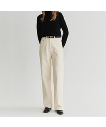 Peach semi wide pants (Ivory)