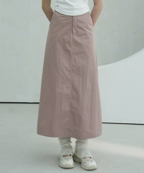 Vivacious(ビバシャス)の「Pocket Thaslan Long Skirt - 3COL(スカート・レディース・ピンク/グレー/ブラック・SMALL/MEDIUM/LARGE)」の6枚目の写真