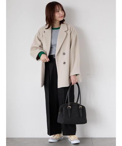 Te chichi TERRASSE(テチチテラス)の「シャギーミドルコート(その他アウター・レディース・ベージュ/グレー/ブラック・F)」の22枚目の写真