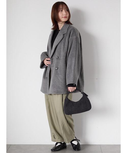 Te chichi TERRASSE(テチチテラス)の「シャギーミドルコート(その他アウター・レディース・ベージュ/グレー/ブラック・F)」の5枚目の写真