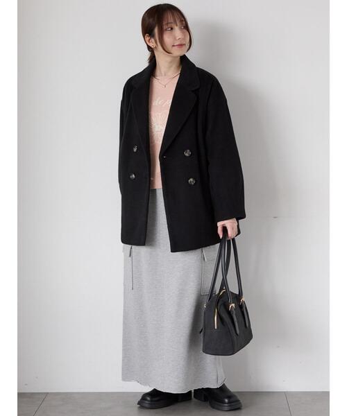 Te chichi TERRASSE(テチチテラス)の「シャギーミドルコート(その他アウター・レディース・ベージュ/グレー/ブラック・F)」の14枚目の写真