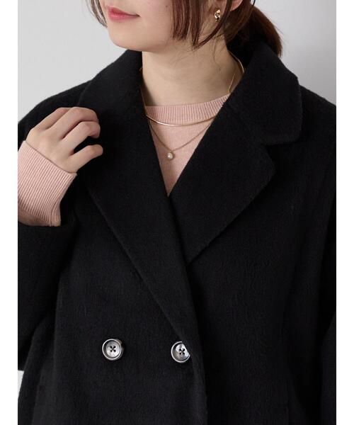 Te chichi TERRASSE(テチチテラス)の「シャギーミドルコート(その他アウター・レディース・ベージュ/グレー/ブラック・F)」の18枚目の写真