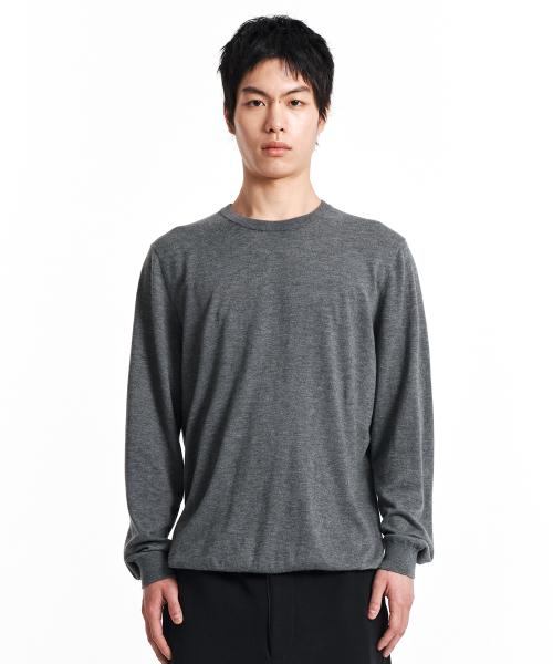 Core Layer Knit Top (серый) — базовый трикотажный топ