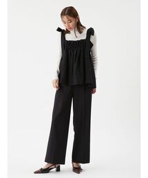 Mila Owen | 【セットアイテム】ペプラムキャミブラウス×パンツ SET UP(ワンピース)