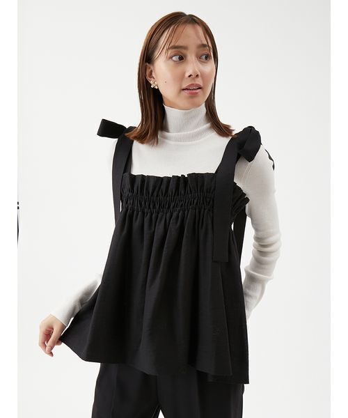 Mila Owen(ミラオーウェン)の「【セットアイテム】ペプラムキャミブラウス×パンツ SET UP(ワンピース・レディース・ブラック/ミント/グレー・1/0)」の8枚目の写真