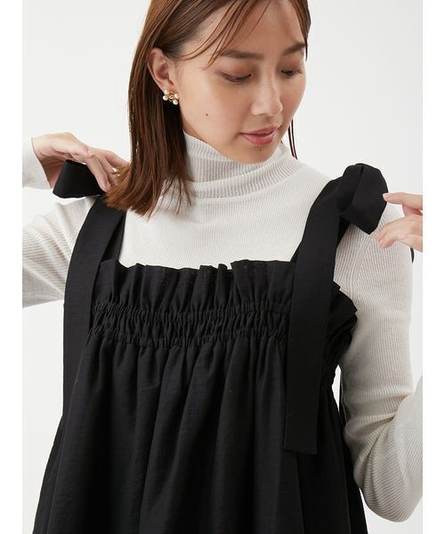 Mila Owen(ミラオーウェン)の「【セットアイテム】ペプラムキャミブラウス×パンツ SET UP(ワンピース・レディース・ブラック/ミント/グレー・1/0)」の10枚目の写真