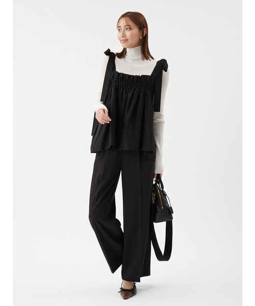 Mila Owen(ミラオーウェン)の「【セットアイテム】ペプラムキャミブラウス×パンツ SET UP(ワンピース・レディース・ブラック/ミント/グレー・1/0)」の19枚目の写真