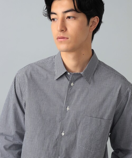 QUATTROCCHI(クアトロッキ)の「QUATTROCCHI / ギンガムチェック シグネチャー シャツ(シャツ/ブラウス・メンズ・ブラック・MEDIUM/LARGE)」の4枚目の写真