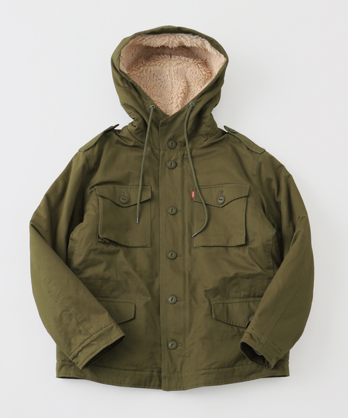 AFB(エーエフビー)の「AFB / エーエフビー BOA MILITARY JACKET(ミリタリージャケット・メンズ・カーキ/ベージュ・MEDIUM)」の2枚目の写真