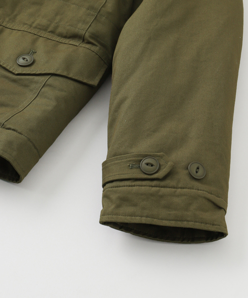 AFB(エーエフビー)の「AFB / エーエフビー BOA MILITARY JACKET(ミリタリージャケット・メンズ・カーキ/ベージュ・MEDIUM)」の3枚目の写真