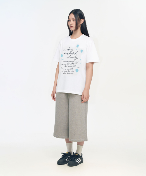 SLOW RECORD HOUSE(スローレコードハウス)の「デイレコードTシャツ_ホワイト(Tシャツ/カットソー・レディース・その他・MEDIUM/LARGE/SMALL)」の6枚目の写真