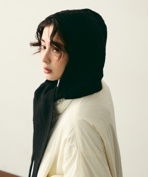 ケーブルフードマフラー（ストール/ショール）｜Trish（トリッシュ）の