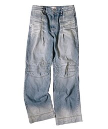 ETCE（イーティーシーイー）の「WASHED BIKER DENIM PANTS (BLUE)（デニムパンツ）」