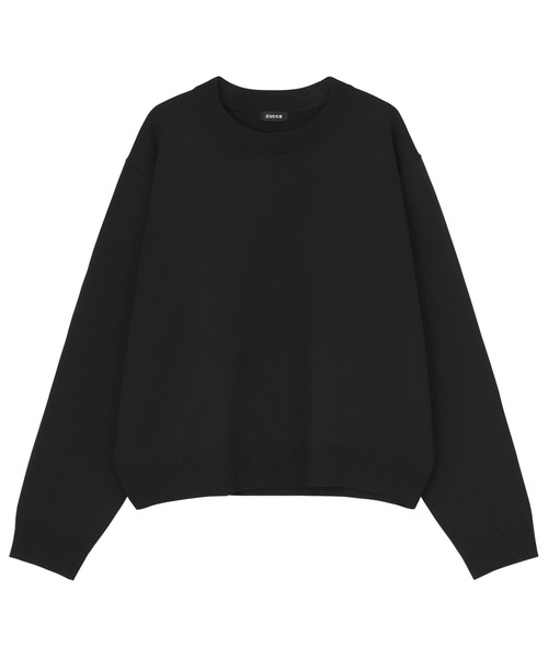 ZUCCa(ズッカ)の「PE PLAIN KNIT / S(ニット/セーター・レディース・オフホワイト/ブラック/ネイビー・M size)」の2枚目の写真