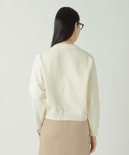 ZUCCa(ズッカ)の「PE PLAIN KNIT / S(ニット/セーター・レディース・オフホワイト/ブラック/ネイビー・M size)」の5枚目の写真