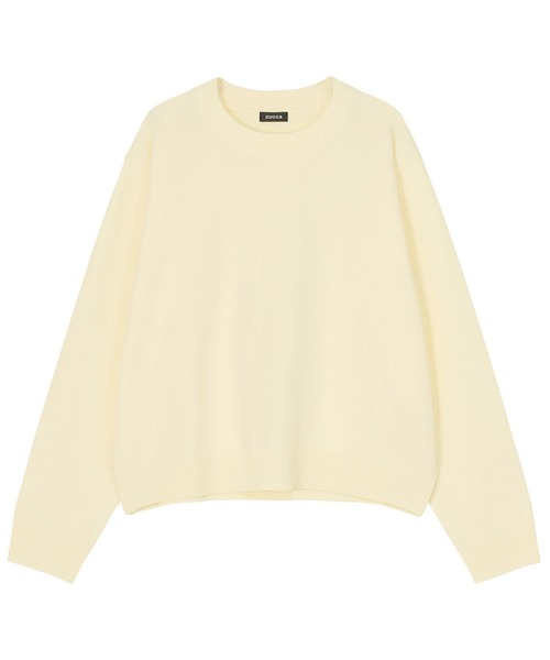 ZUCCa(ズッカ)の「PE PLAIN KNIT / S(ニット/セーター・レディース・オフホワイト/ブラック/ネイビー・M size)」の7枚目の写真