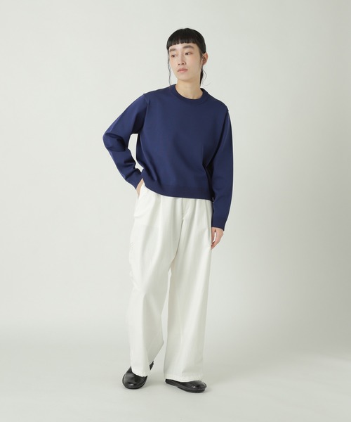ZUCCa(ズッカ)の「PE PLAIN KNIT / S(ニット/セーター・レディース・オフホワイト/ブラック/ネイビー・M size)」の12枚目の写真