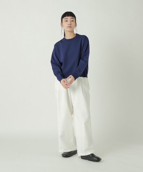 ZUCCa(ズッカ)の「PE PLAIN KNIT / S(ニット/セーター・レディース・オフホワイト/ブラック/ネイビー・M size)」の13枚目の写真