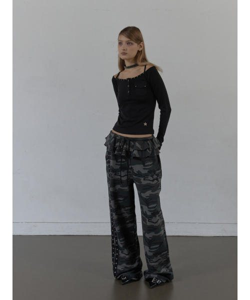 SETUP-EXE（セットアップイーエックスイー）の「SLEEVELESS LAYERED TOP / BLACK（Tシャツ/カットソー・レディース・その他・OS）」の4枚目の写真