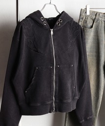 WESTSEA（ウエストシー）の「ケミカル加工 トライバル刺繍 ZIPパーカー（パーカー）」