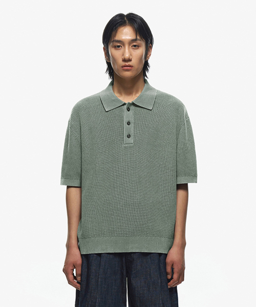Wossing Hatch Pollo Shirt [MINT] SEKT022MINT — мятная рубашка