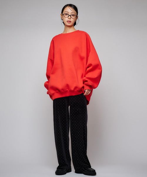 Narcissus（ナルシス）の「【ユニセックス】バルーンスウェット/オーバーサイズ（スウェット・レディース・ブラック/レッド・FREE）」の4枚目の写真