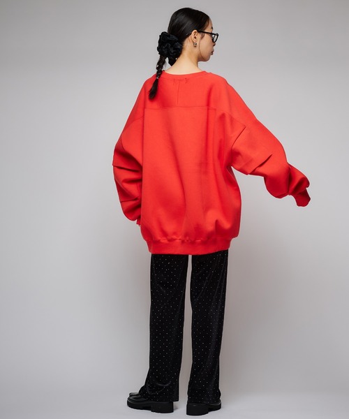 Narcissus（ナルシス）の「【ユニセックス】バルーンスウェット/オーバーサイズ（スウェット・レディース・ブラック/レッド・FREE）」の5枚目の写真