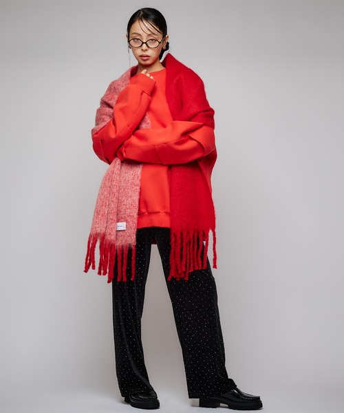 Narcissus（ナルシス）の「【ユニセックス】バルーンスウェット/オーバーサイズ（スウェット・レディース・ブラック/レッド・FREE）」の6枚目の写真