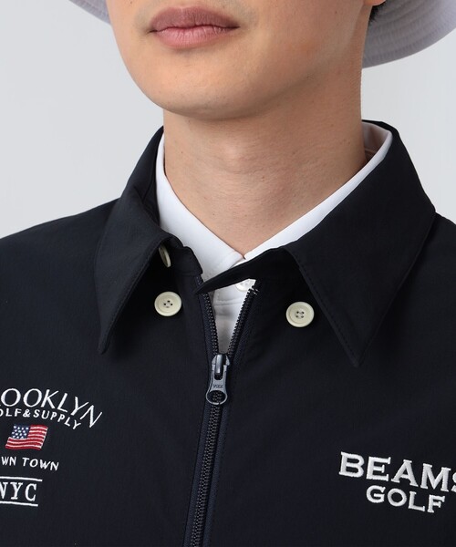 BEAMS GOLF(ビームスゴルフ)の「PURPLE LABEL / BROOKLYN ストレッチ ブルゾン(撥水)(ブルゾン・メンズ・レッド/ネイビー・X-LARGE/LARGE/MEDIUM/SMALL)」の14枚目の写真