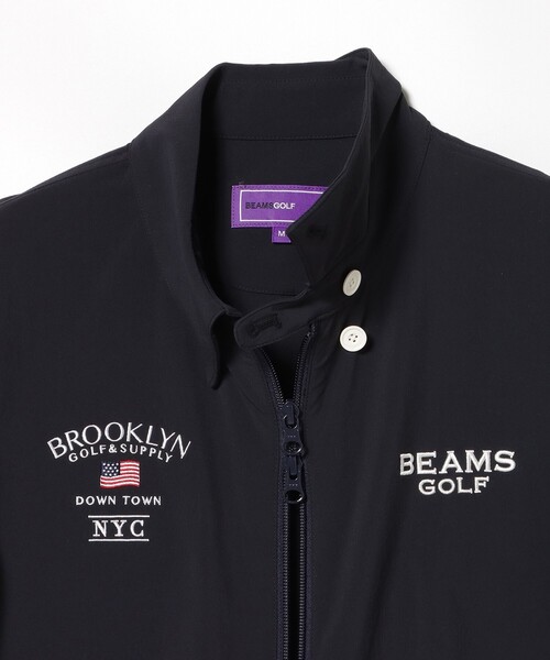 BEAMS GOLF(ビームスゴルフ)の「PURPLE LABEL / BROOKLYN ストレッチ ブルゾン(撥水)(ブルゾン・メンズ・レッド/ネイビー・X-LARGE/LARGE/MEDIUM/SMALL)」の8枚目の写真