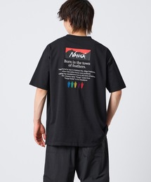 NANGA（ナンガ）の「[NANGA ナンガ] 別注 ヒストリーロゴ バックプリントTシャツ【追加】（Tシャツ/カットソー）」