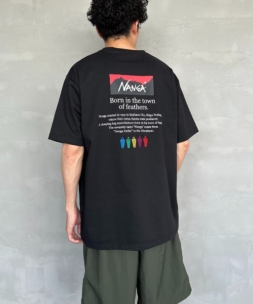NANGA（ナンガ）の「【WEB先行予約】[NANGA/ナンガ] 別注 ヒストリーロゴ バックプリントTシャツ（Tシャツ/カットソー・レディース・ホワイト/グレー/ブラック・M/S/XL/L）」の17枚目の写真