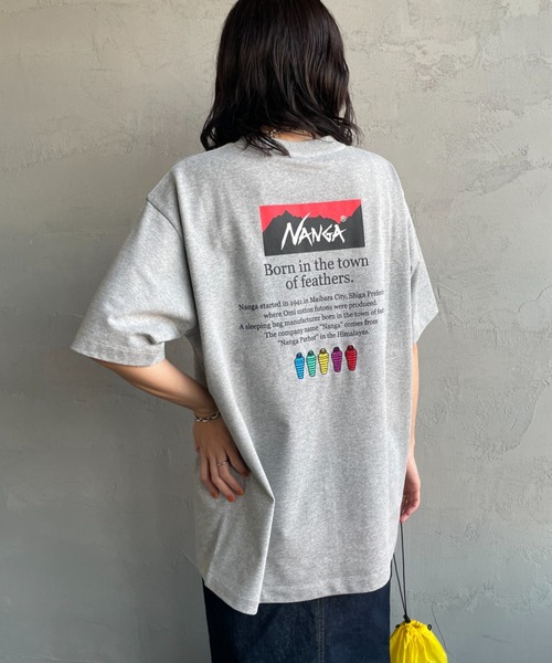 NANGA（ナンガ）の「[NANGA/ナンガ] 別注 ヒストリーロゴ バックプリントTシャツ【追加】（Tシャツ/カットソー・レディース・ホワイト/グレー/ブラック・M/S/XL/L）」の14枚目の写真