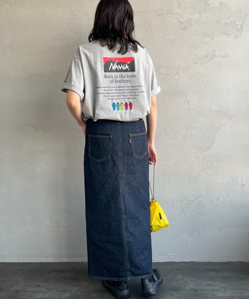 NANGA（ナンガ）の「[NANGA/ナンガ] 別注 ヒストリーロゴ バックプリントTシャツ【追加】（Tシャツ/カットソー・レディース・ホワイト/グレー/ブラック・M/S/XL/L）」の11枚目の写真