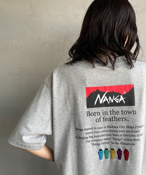 NANGA（ナンガ）の「[NANGA/ナンガ] 別注 ヒストリーロゴ バックプリントTシャツ【追加】（Tシャツ/カットソー・レディース・ホワイト/グレー/ブラック・M/S/XL/L）」の16枚目の写真