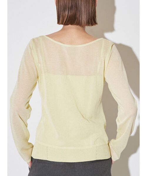 ELENDEEK（エレンディーク）の「マルチキャミセットニット（カーディガン/ボレロ・レディース・チャコールグレー/イエロー/ミント・FREE）」の7枚目の写真